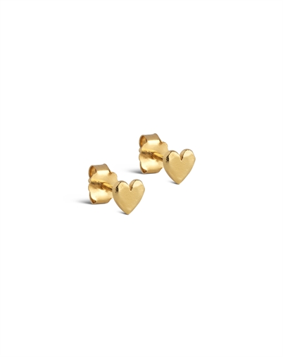 Enamel Copenhagen - Øreringe Studs - Heart - Guldfarvet